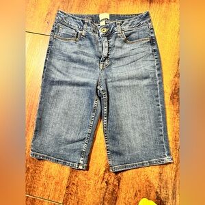 St. John's Bay Classic Blue Denim Bermuda Shorts